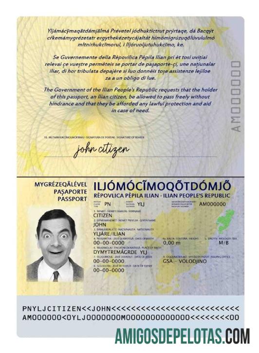 Passaporte Ilia baixar para verificação
